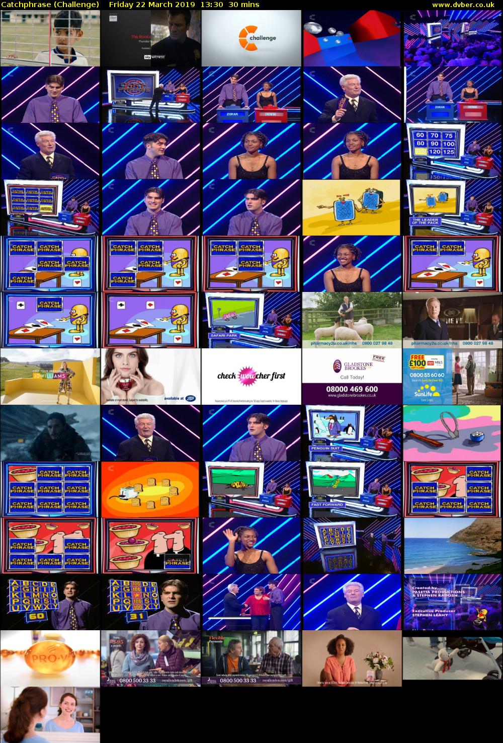 Catchphrase (Challenge) Friday 22 March 2019 13:30 - 14:00