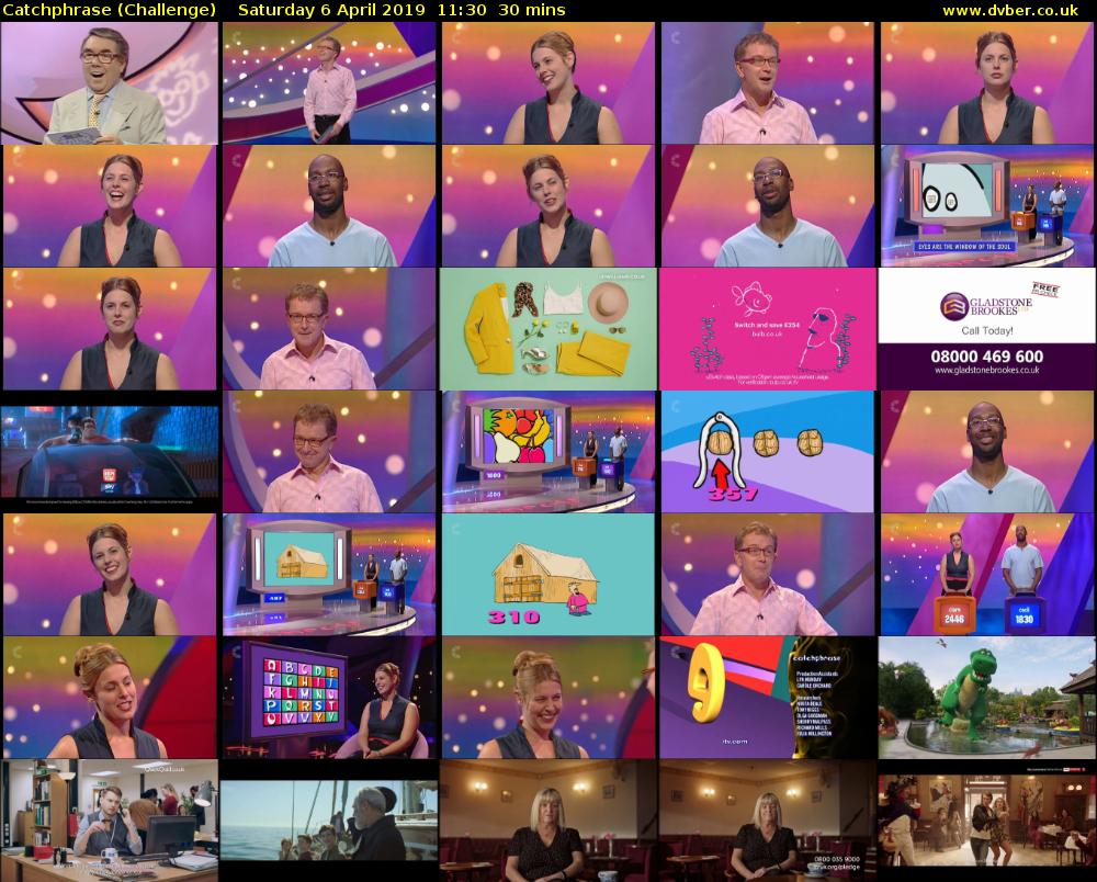 Catchphrase (Challenge) Saturday 6 April 2019 11:30 - 12:00