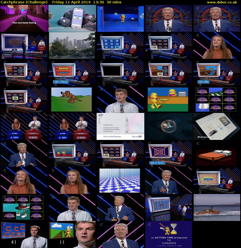 Catchphrase (Challenge) Friday 12 April 2019 13:30 - 14:00