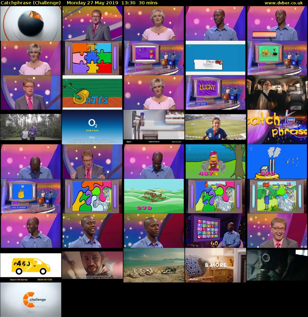Catchphrase (Challenge) Monday 27 May 2019 13:30 - 14:00