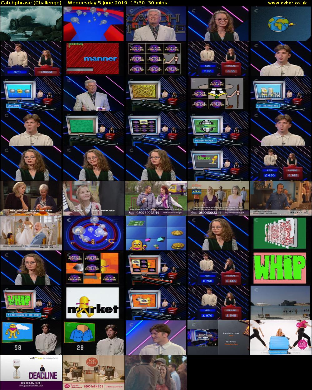 Catchphrase (Challenge) Wednesday 5 June 2019 13:30 - 14:00