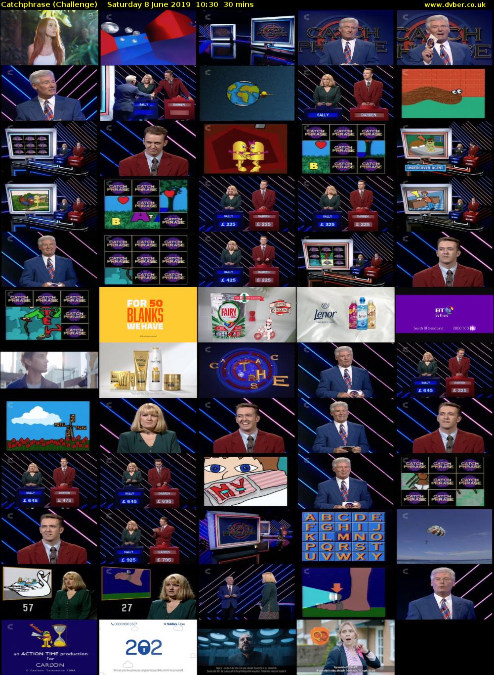 Catchphrase (Challenge) Saturday 8 June 2019 10:30 - 11:00