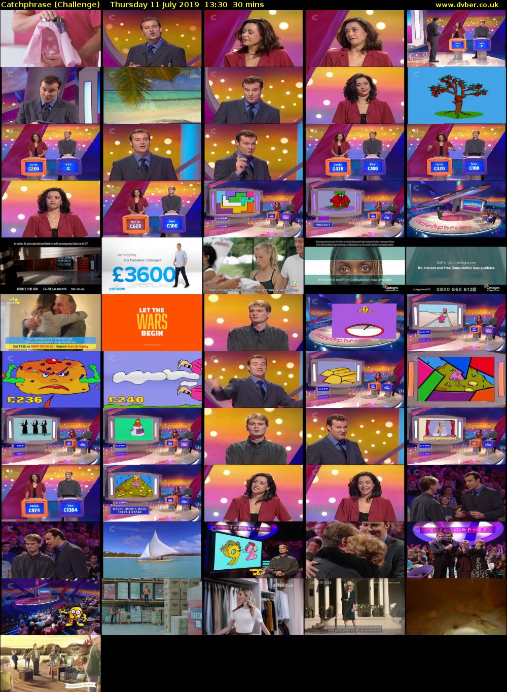 Catchphrase (Challenge) Thursday 11 July 2019 13:30 - 14:00