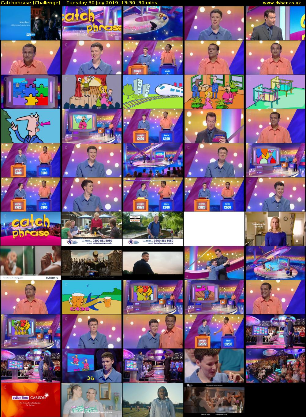 Catchphrase (Challenge) Tuesday 30 July 2019 13:30 - 14:00