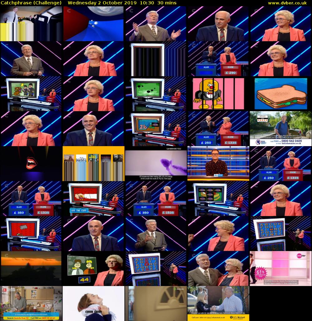 Catchphrase (Challenge) Wednesday 2 October 2019 10:30 - 11:00