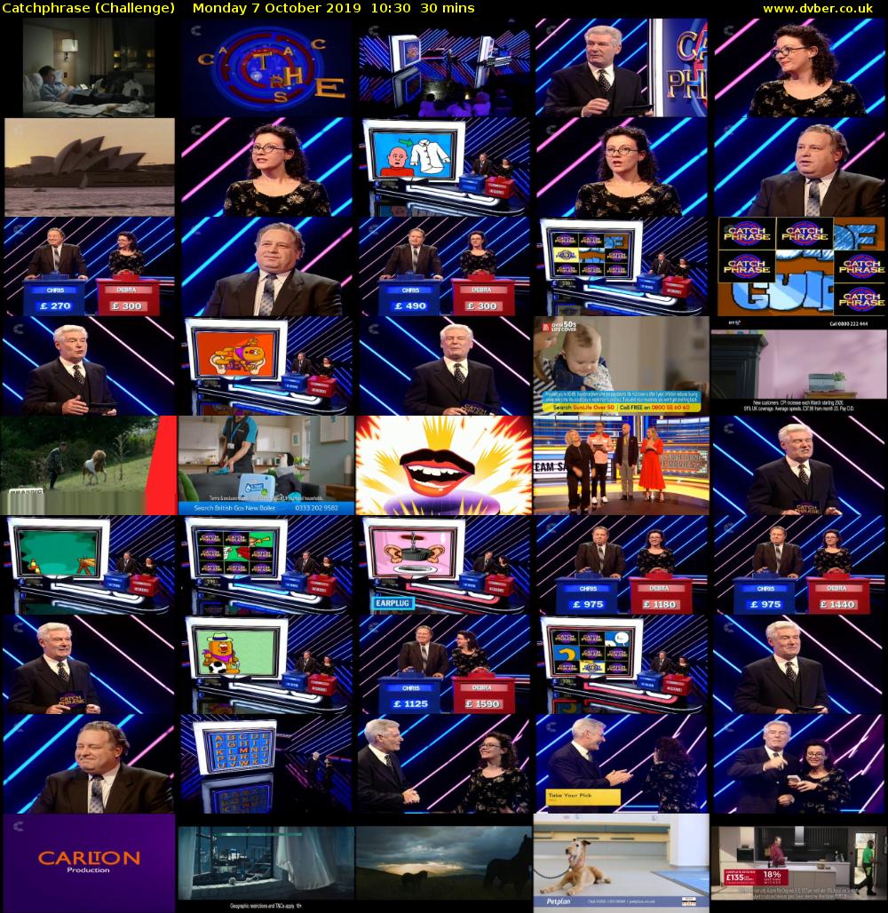 Catchphrase (Challenge) Monday 7 October 2019 10:30 - 11:00