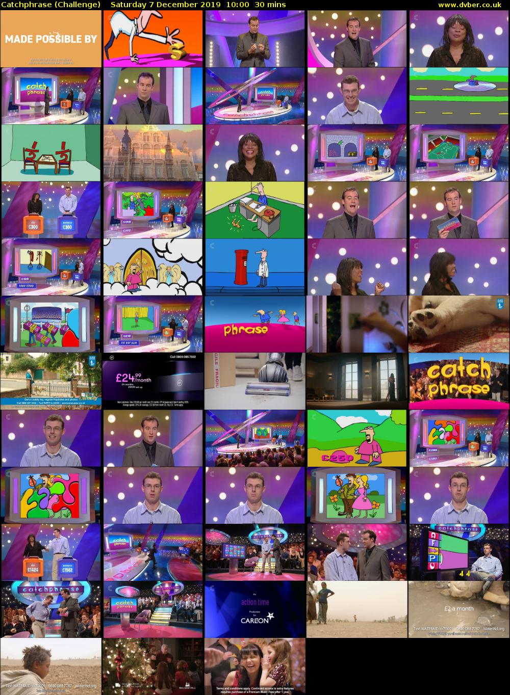 Catchphrase (Challenge) Saturday 7 December 2019 10:00 - 10:30