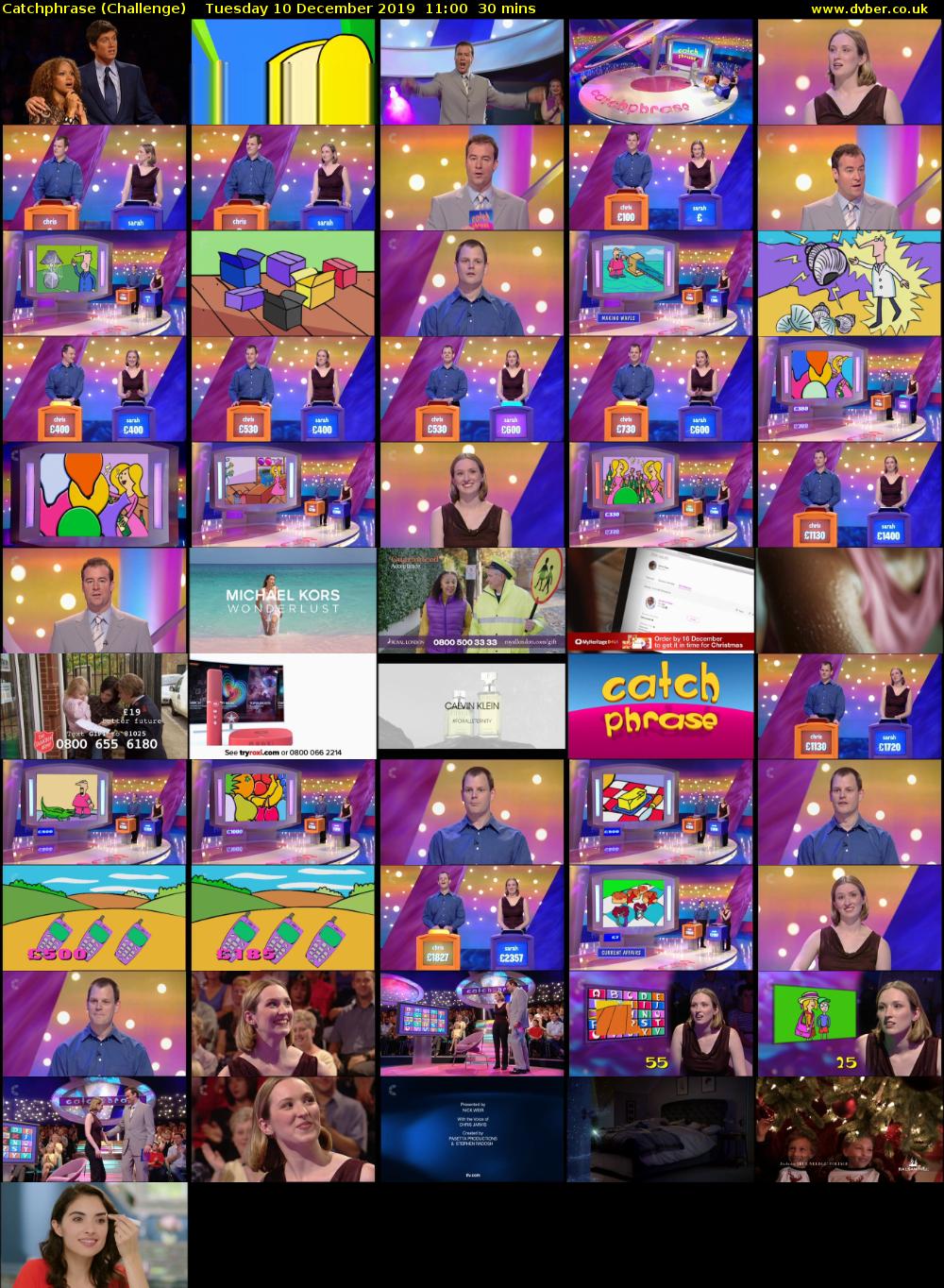 Catchphrase (Challenge) Tuesday 10 December 2019 11:00 - 11:30