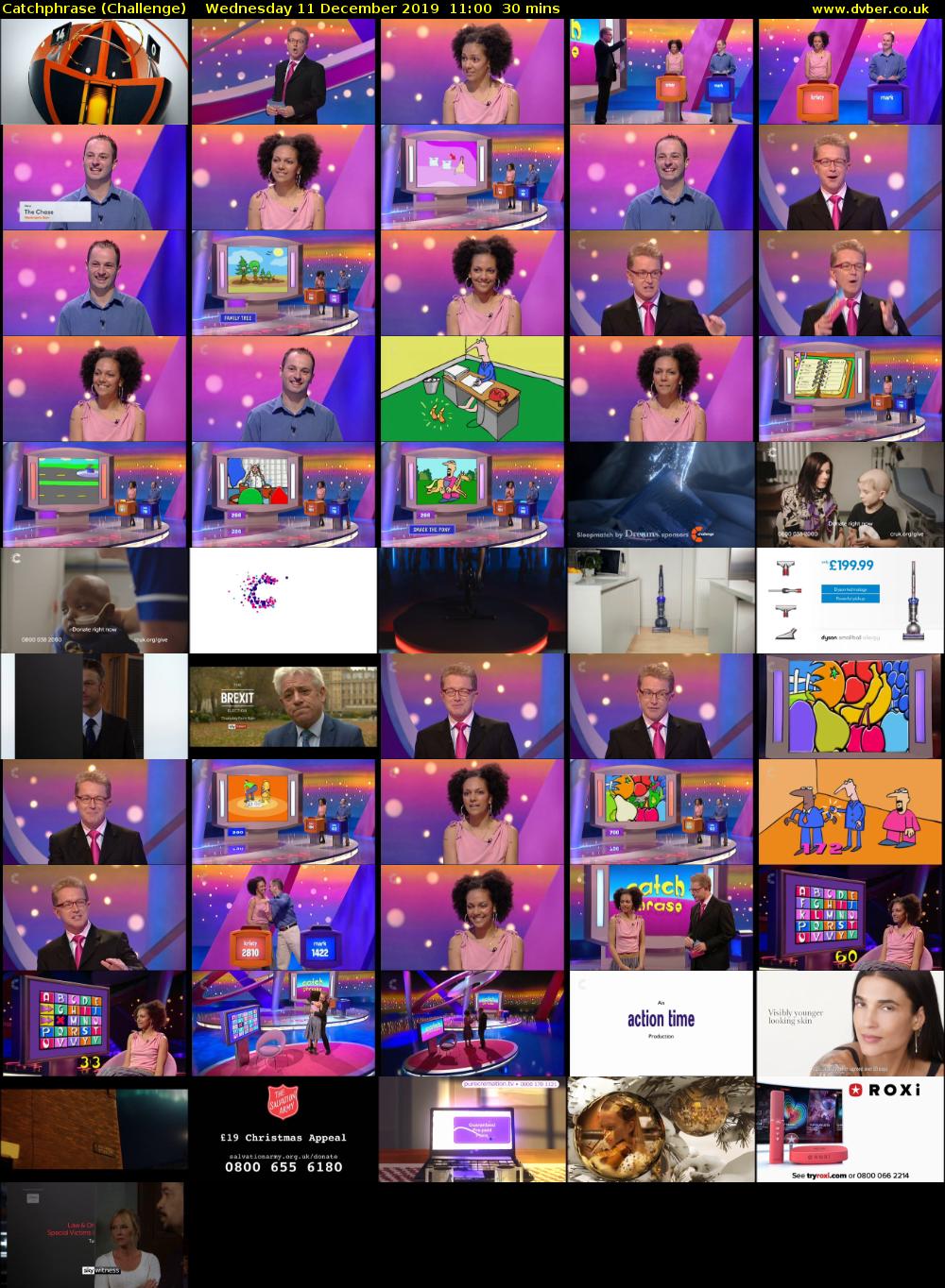 Catchphrase (Challenge) Wednesday 11 December 2019 11:00 - 11:30