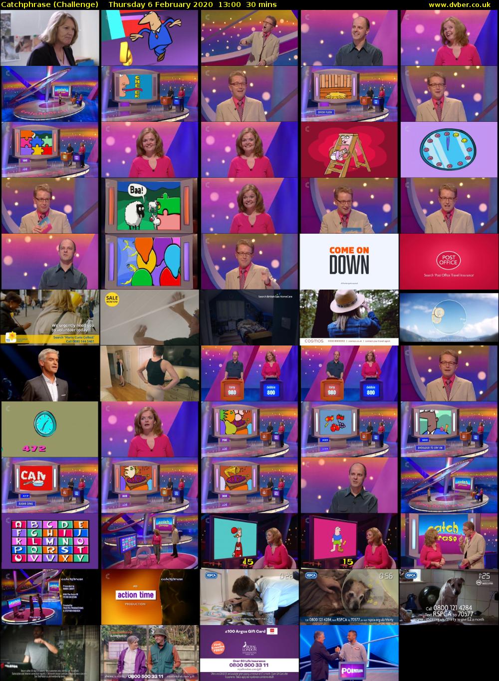 Catchphrase (Challenge) Thursday 6 February 2020 13:00 - 13:30