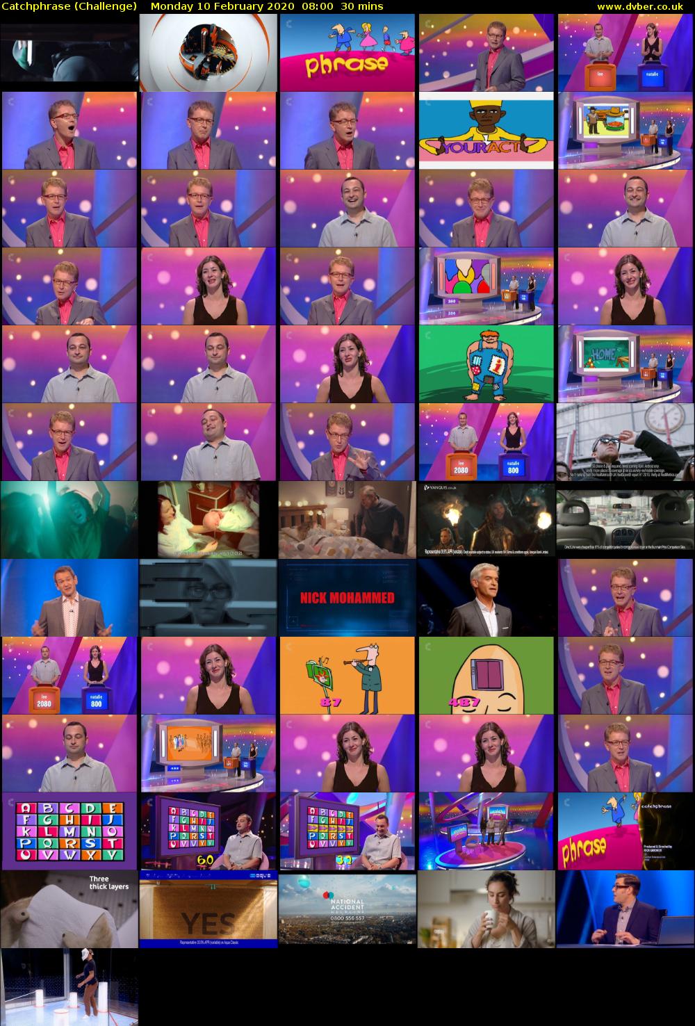 Catchphrase (Challenge) Monday 10 February 2020 08:00 - 08:30