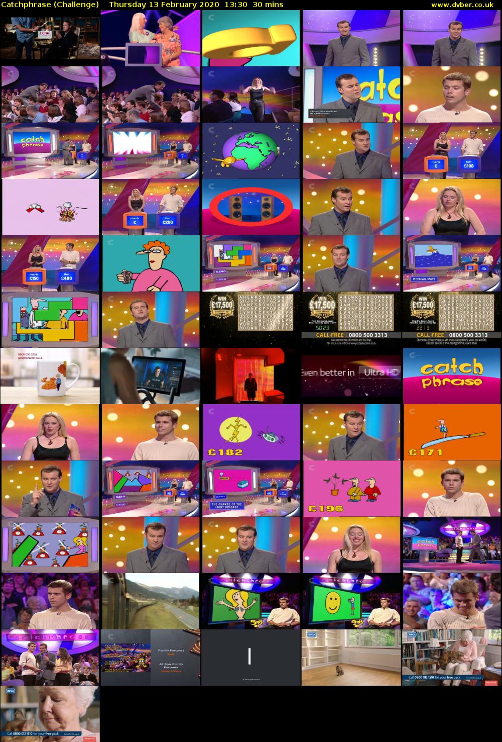 Catchphrase (Challenge) Thursday 13 February 2020 13:30 - 14:00