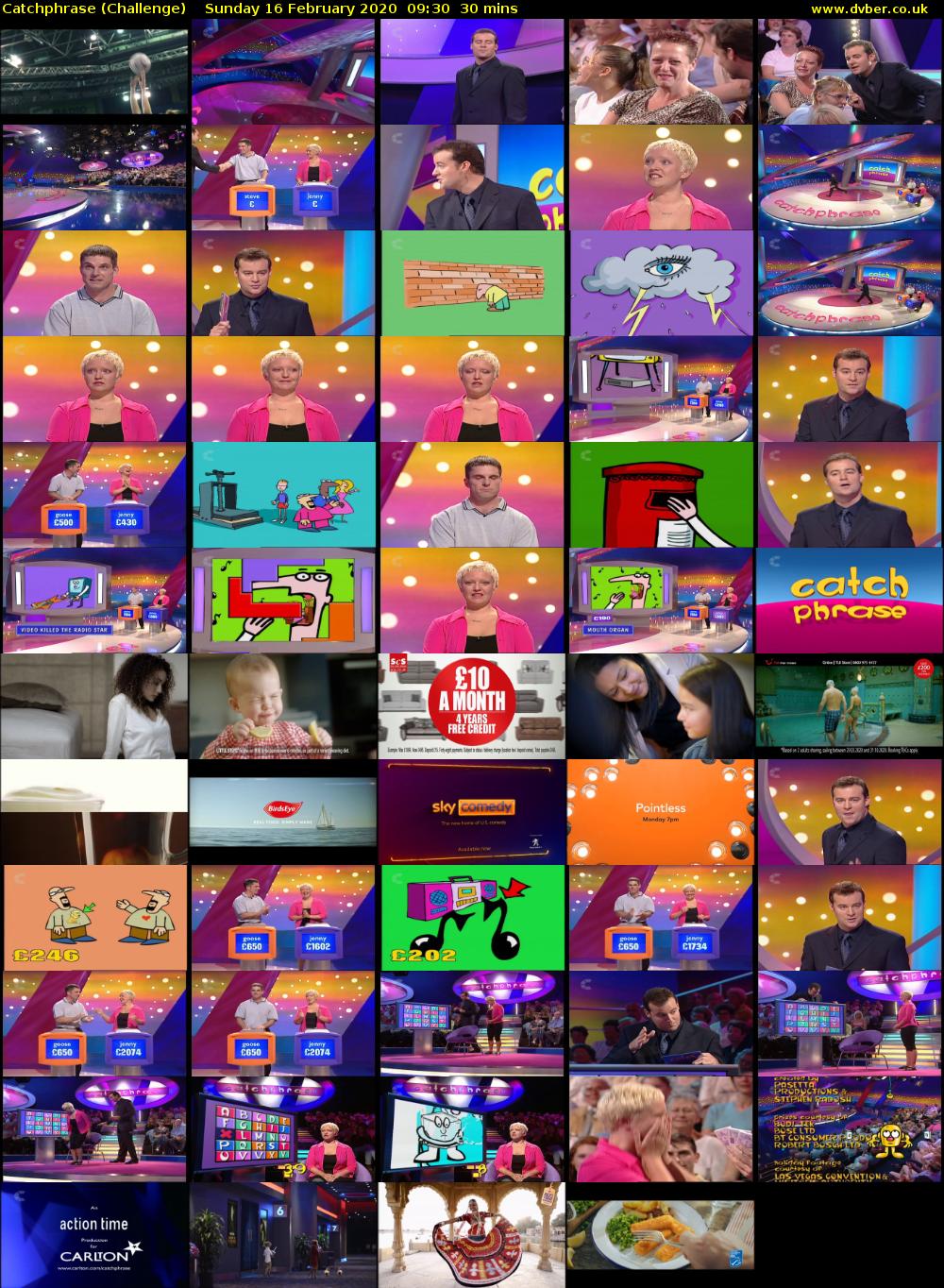 Catchphrase (Challenge) Sunday 16 February 2020 09:30 - 10:00