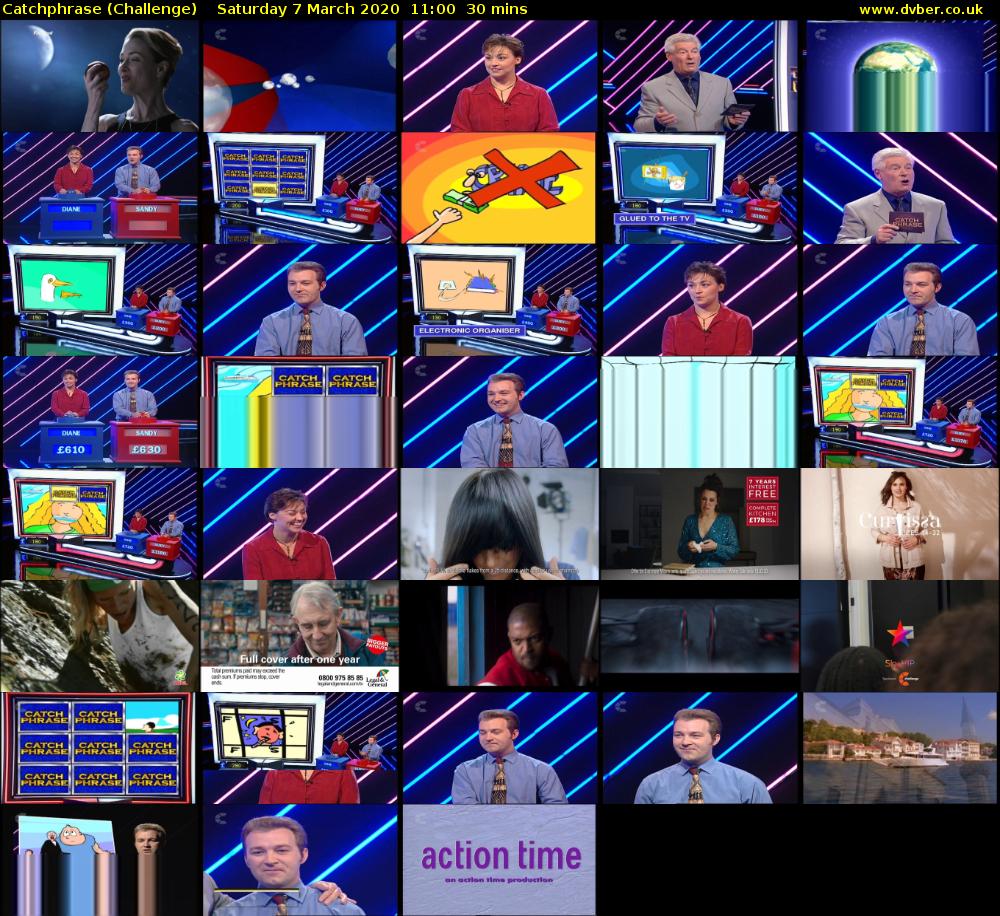 Catchphrase (Challenge) Saturday 7 March 2020 11:00 - 11:30
