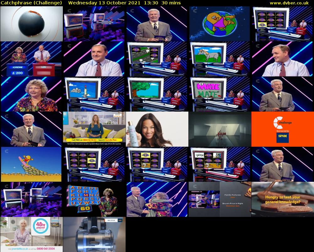 Catchphrase (Challenge) Wednesday 13 October 2021 13:30 - 14:00