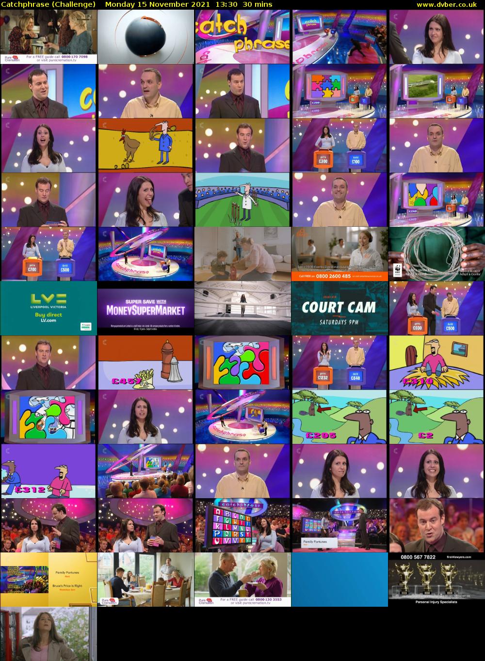 Catchphrase (Challenge) Monday 15 November 2021 13:30 - 14:00