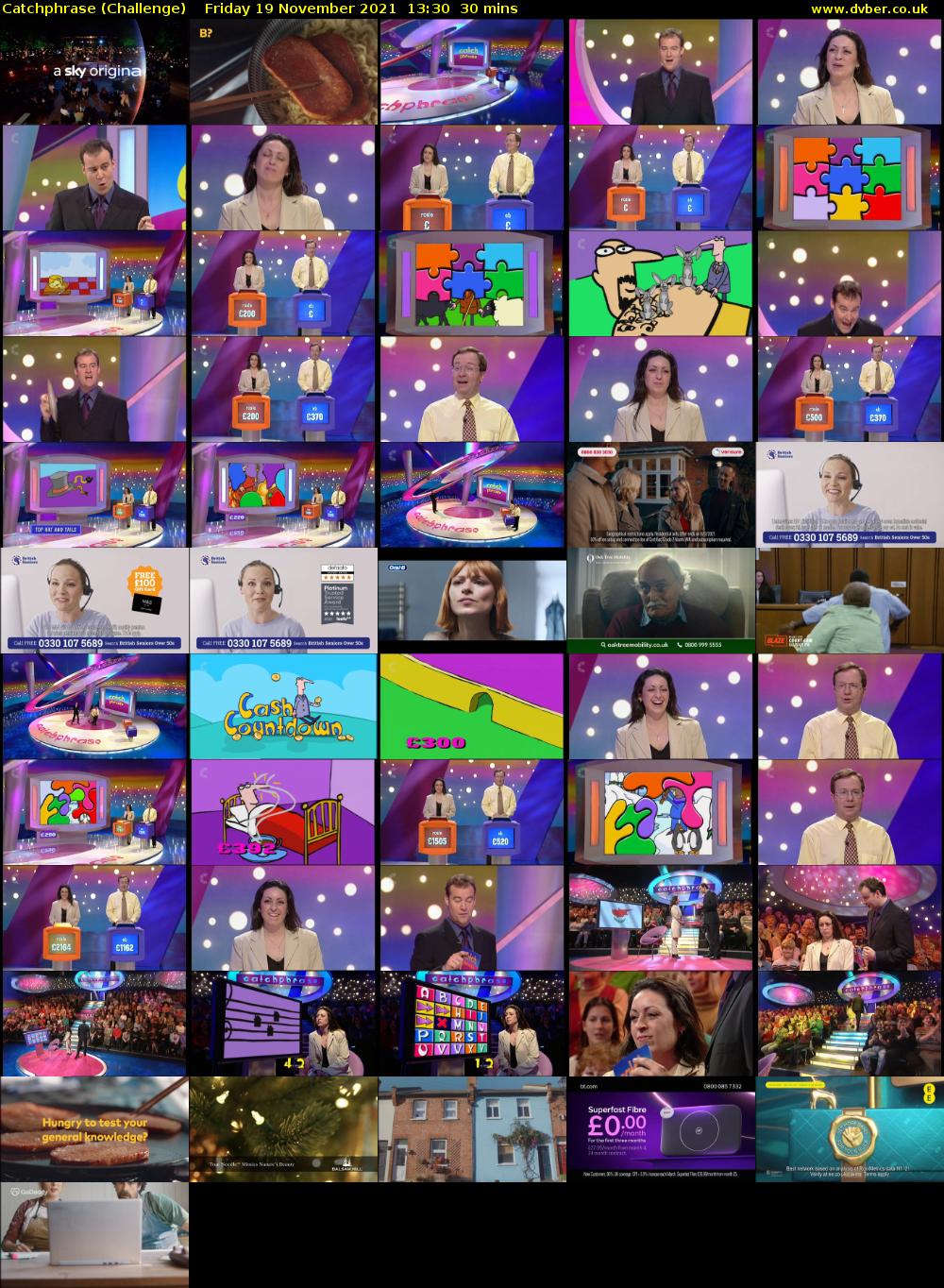 Catchphrase (Challenge) Friday 19 November 2021 13:30 - 14:00