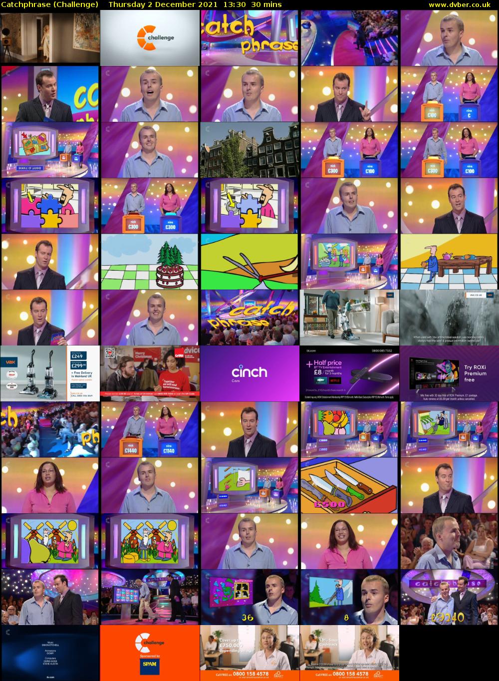 Catchphrase (Challenge) Thursday 2 December 2021 13:30 - 14:00