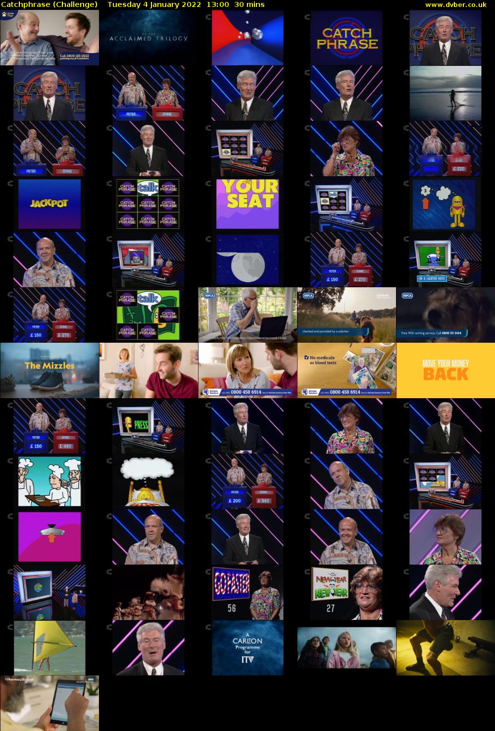 Catchphrase (Challenge) Tuesday 4 January 2022 13:00 - 13:30