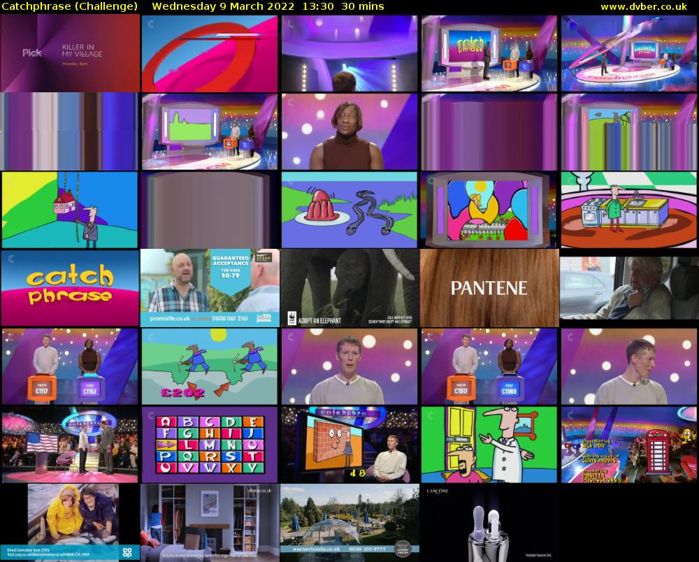 Catchphrase (Challenge) Wednesday 9 March 2022 13:30 - 14:00