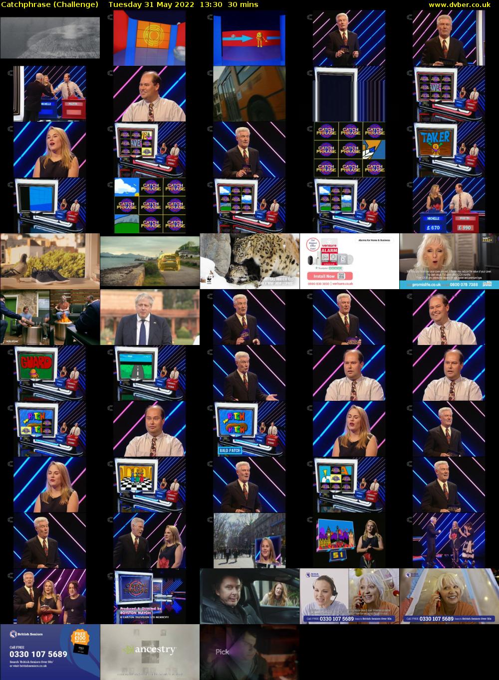 Catchphrase (Challenge) Tuesday 31 May 2022 13:30 - 14:00