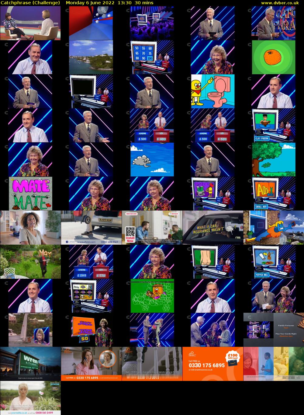 Catchphrase (Challenge) Monday 6 June 2022 13:30 - 14:00