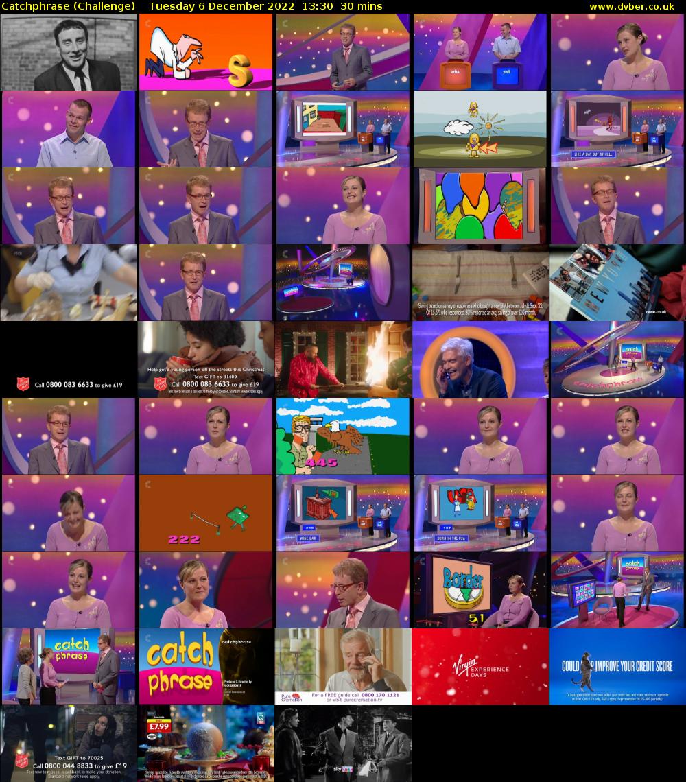 Catchphrase (Challenge) Tuesday 6 December 2022 13:30 - 14:00
