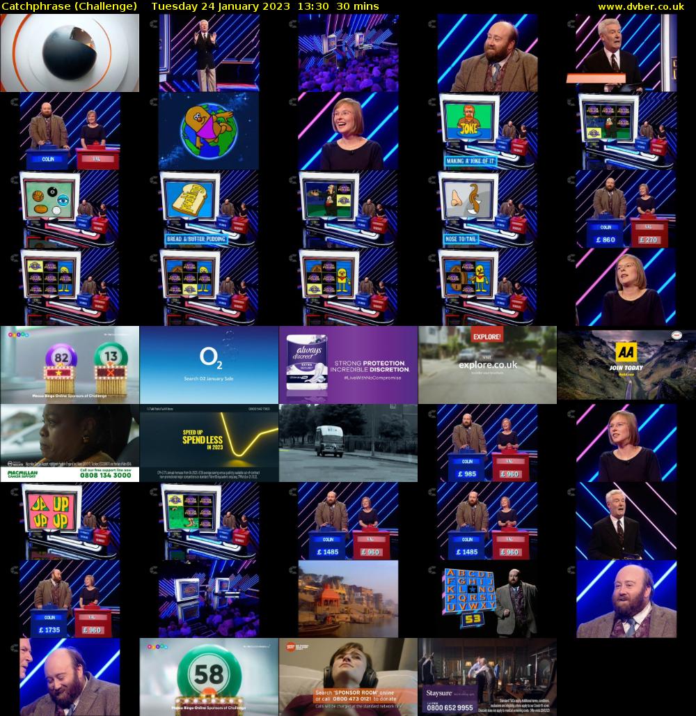 Catchphrase (Challenge) Tuesday 24 January 2023 13:30 - 14:00