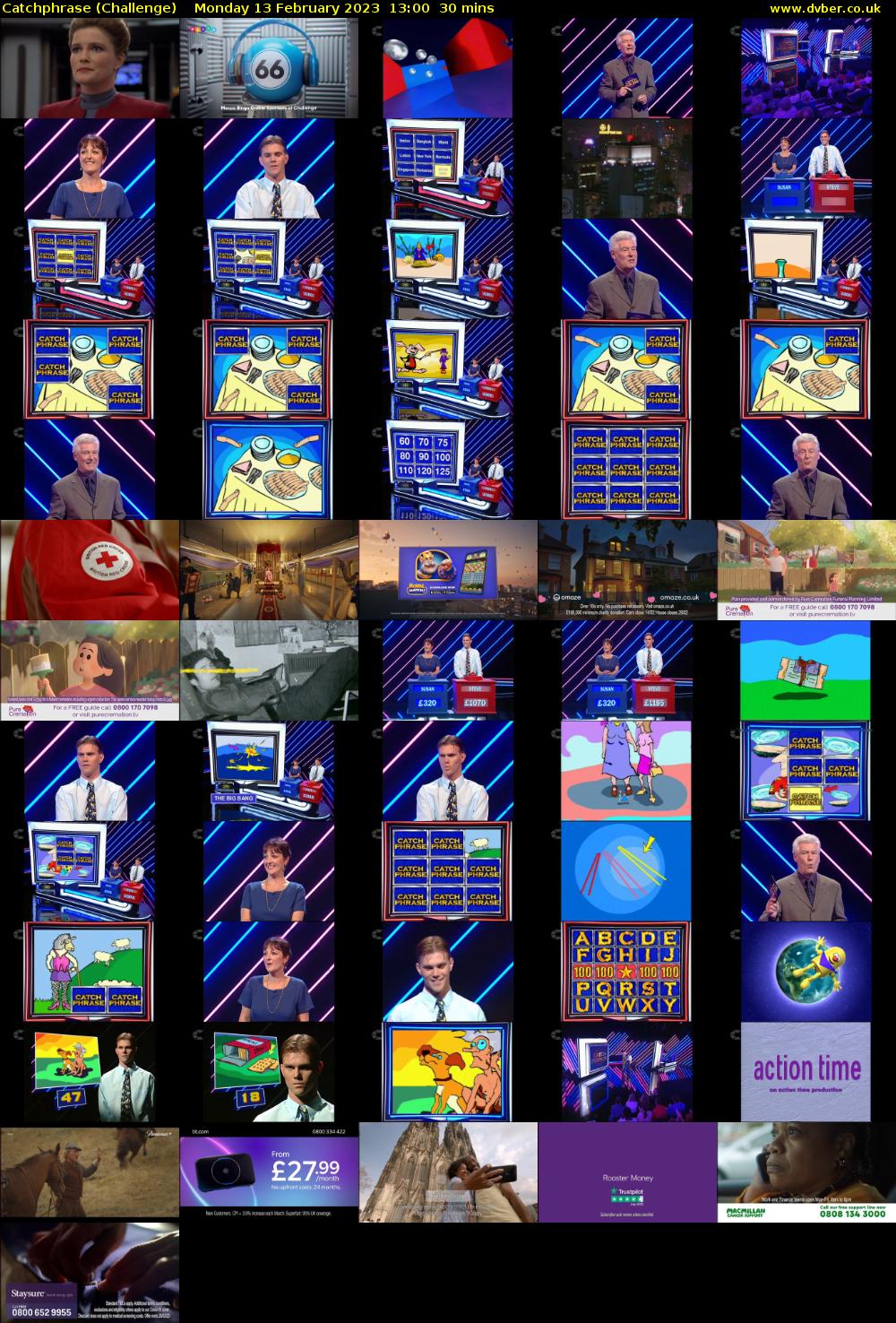 Catchphrase (Challenge) Monday 13 February 2023 13:00 - 13:30