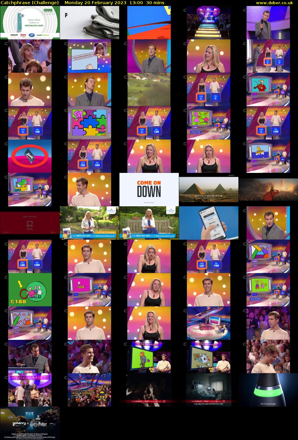 Catchphrase (Challenge) Monday 20 February 2023 13:00 - 13:30