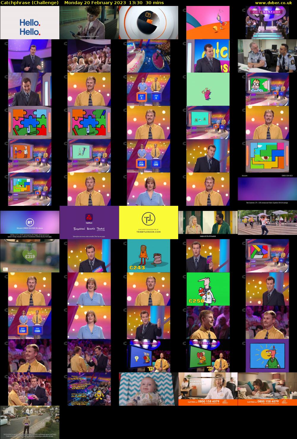 Catchphrase (Challenge) Monday 20 February 2023 13:30 - 14:00