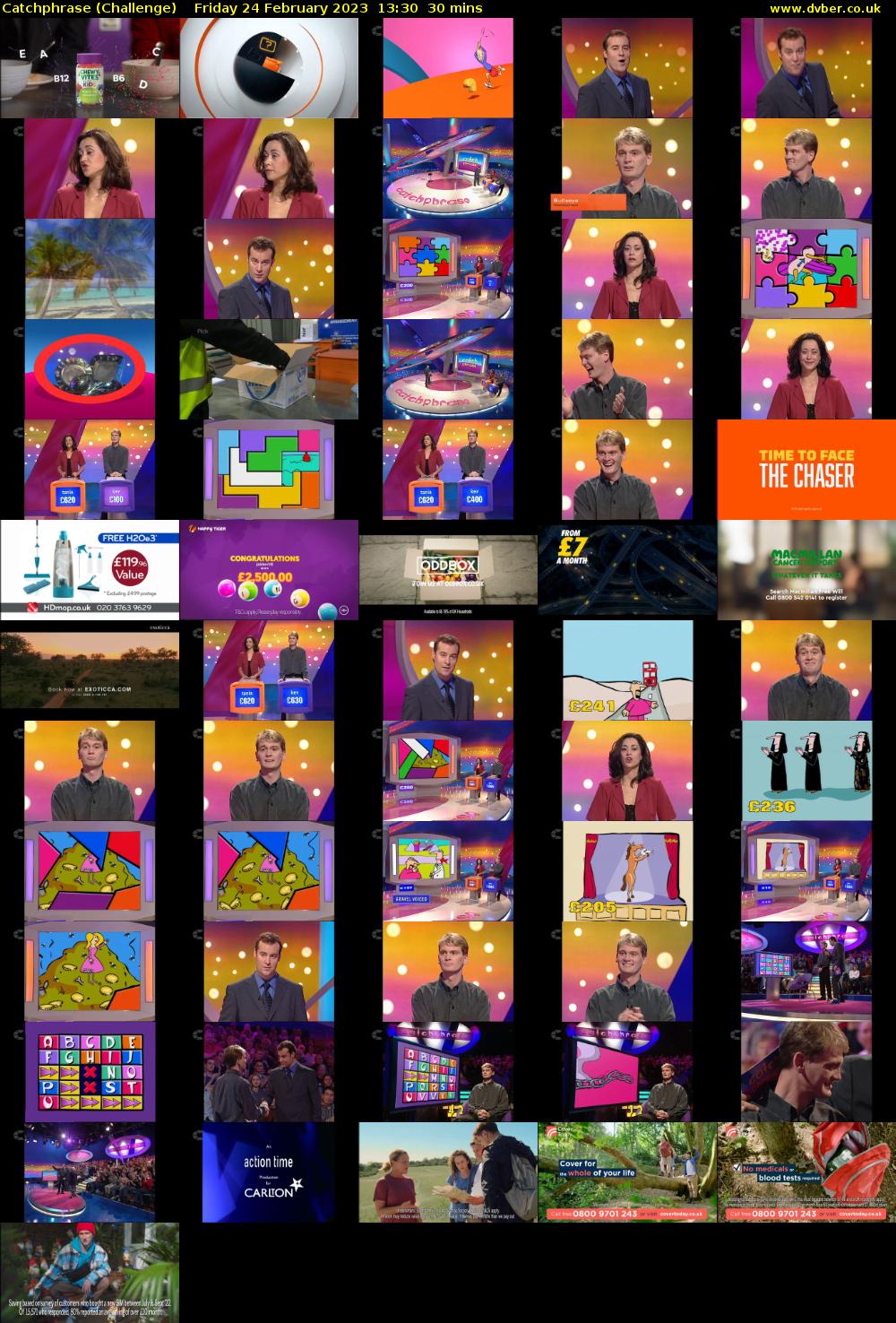 Catchphrase (Challenge) Friday 24 February 2023 13:30 - 14:00