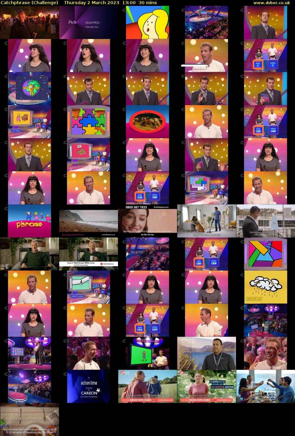 Catchphrase (Challenge) Thursday 2 March 2023 13:00 - 13:30