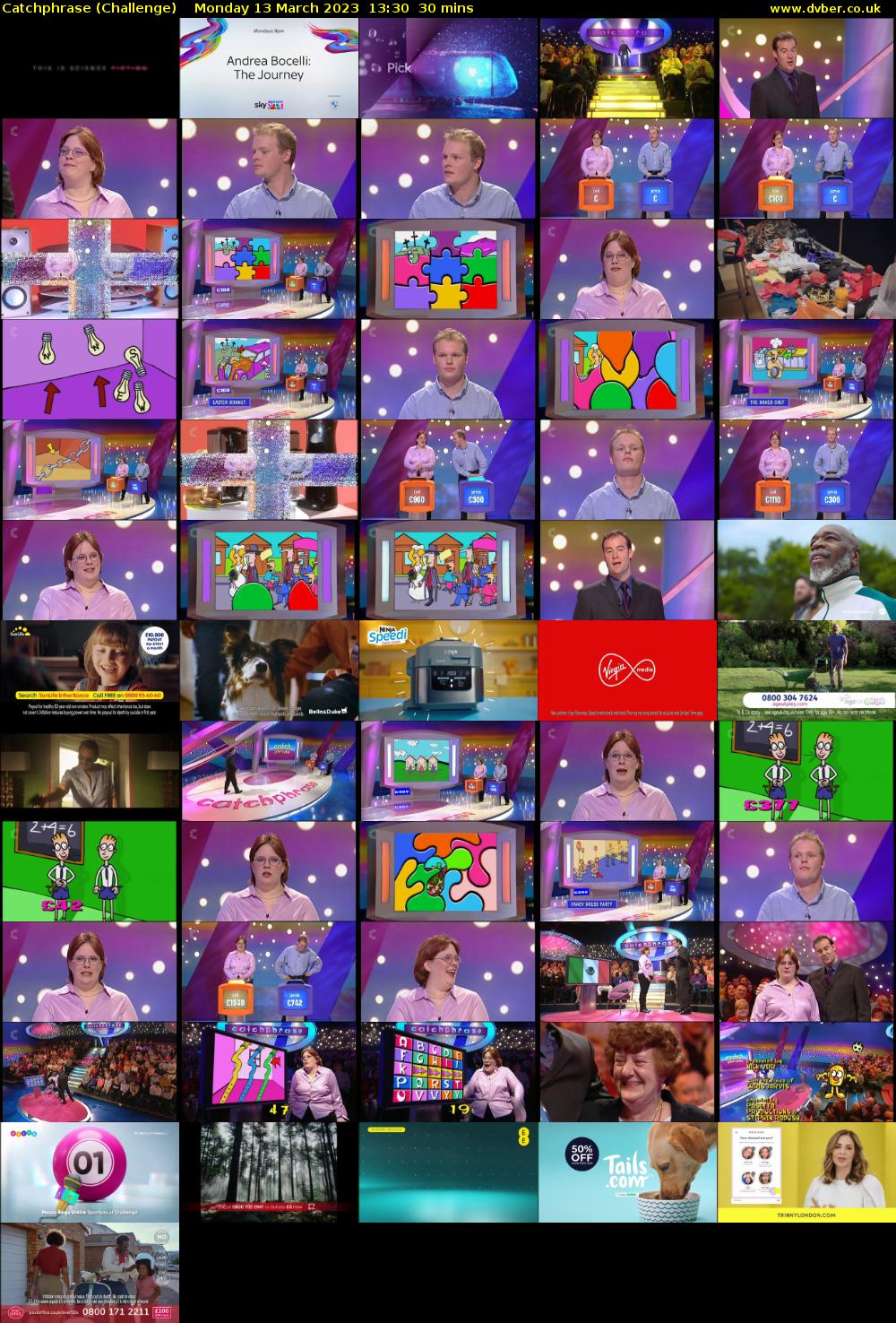 Catchphrase (Challenge) Monday 13 March 2023 13:30 - 14:00