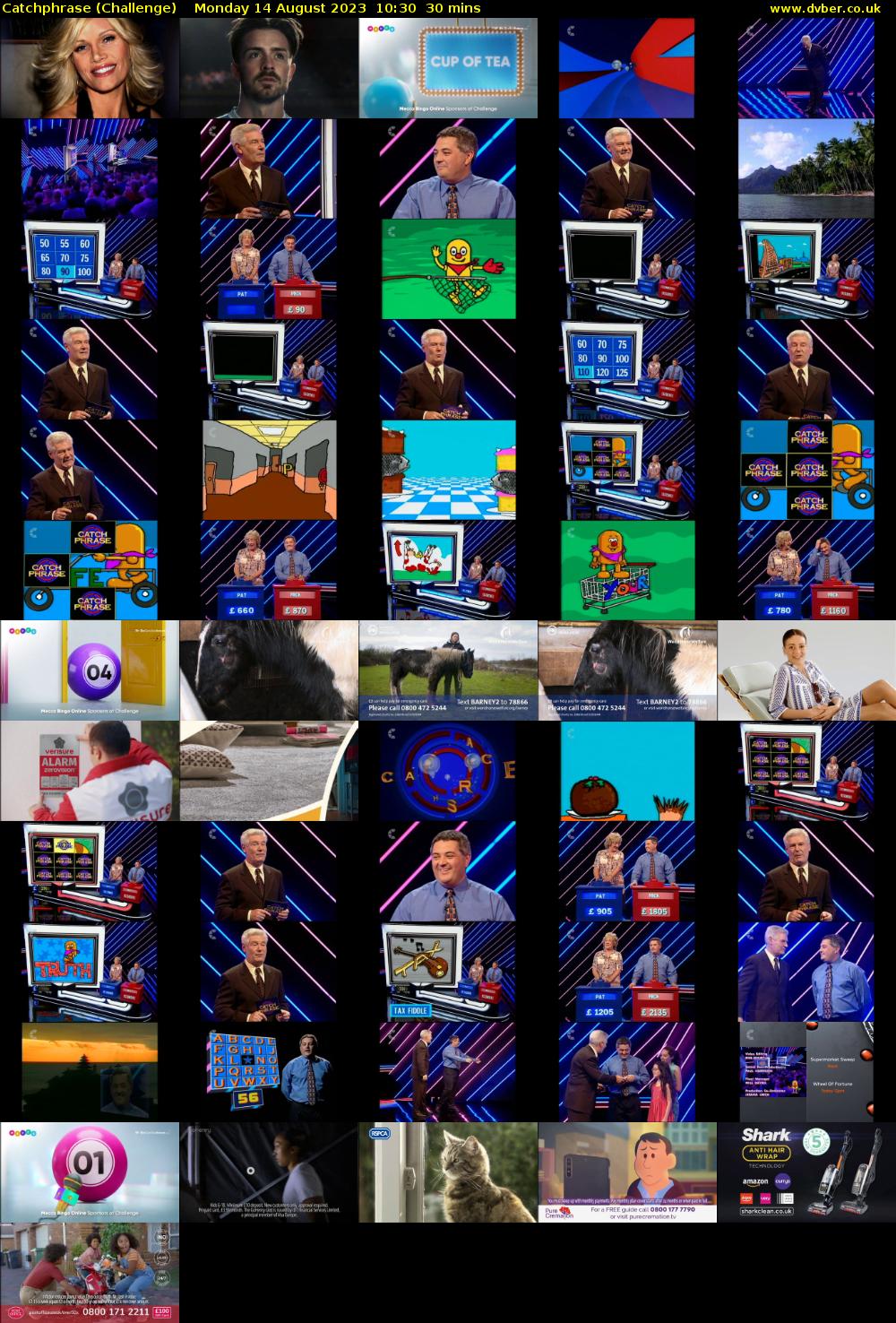 Catchphrase (Challenge) Monday 14 August 2023 10:30 - 11:00