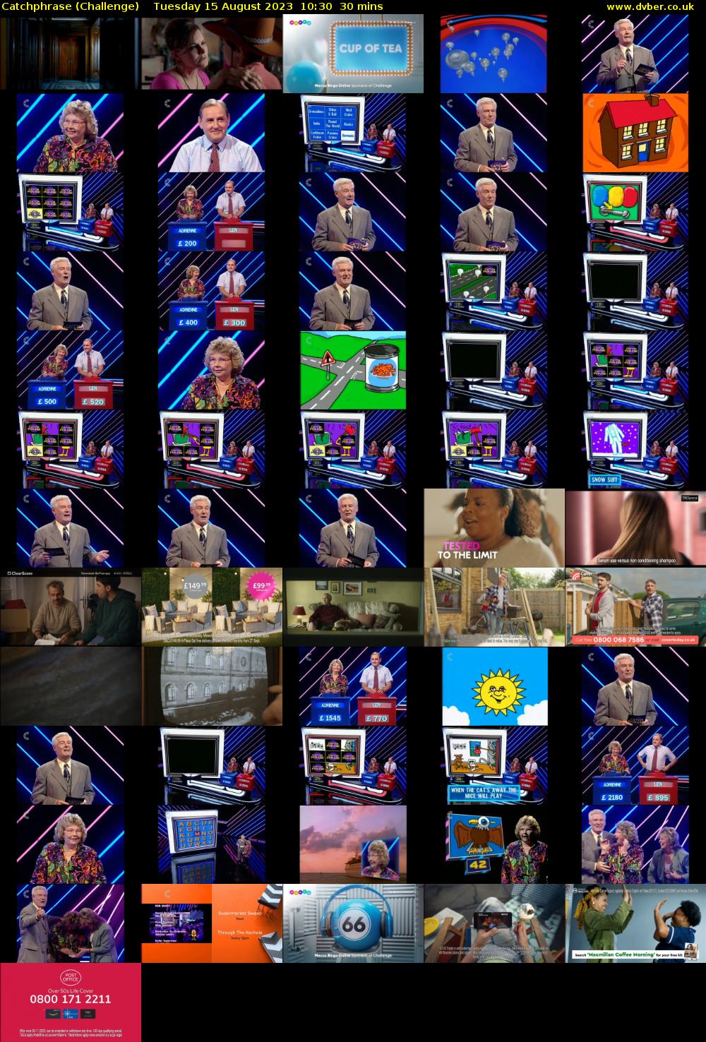 Catchphrase (Challenge) Tuesday 15 August 2023 10:30 - 11:00