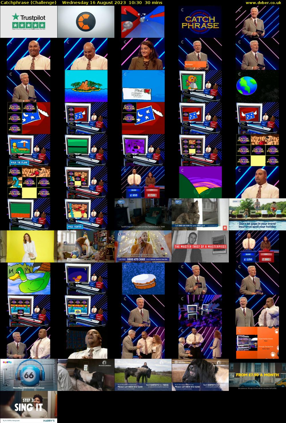 Catchphrase (Challenge) Wednesday 16 August 2023 10:30 - 11:00