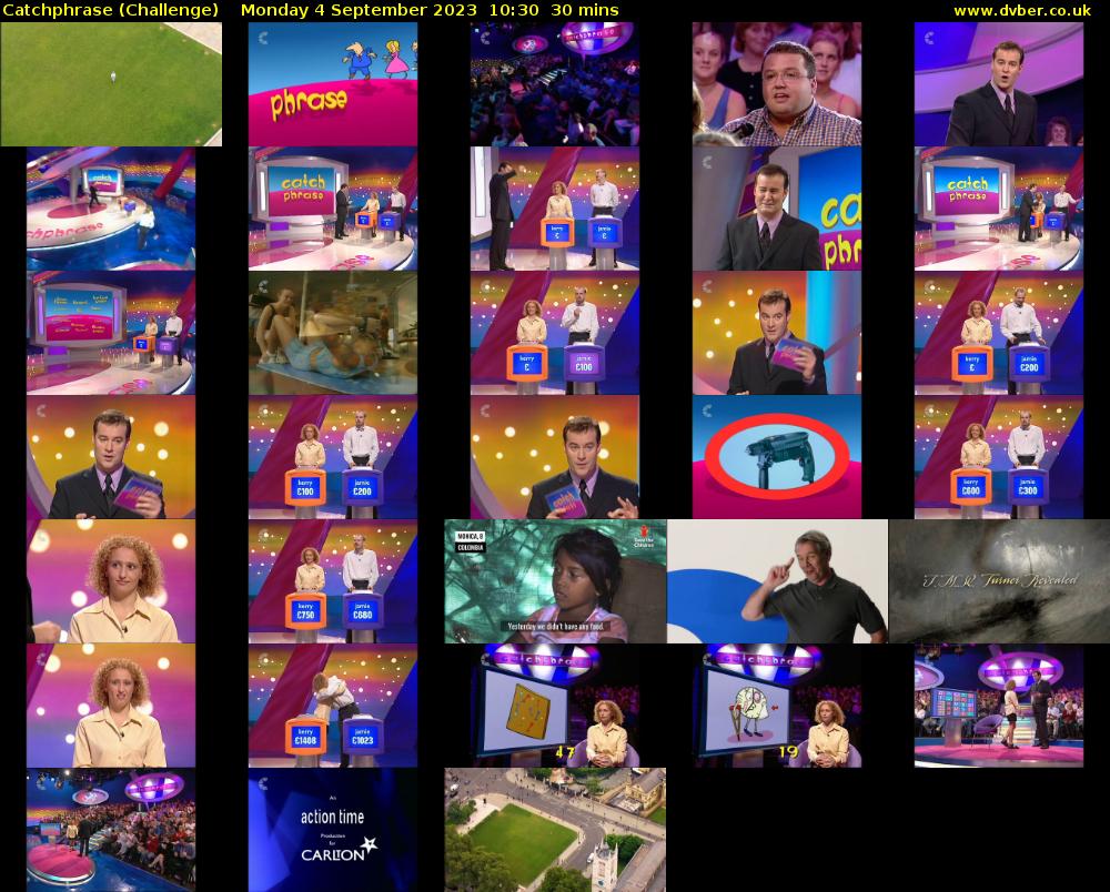 Catchphrase (Challenge) Monday 4 September 2023 10:30 - 11:00
