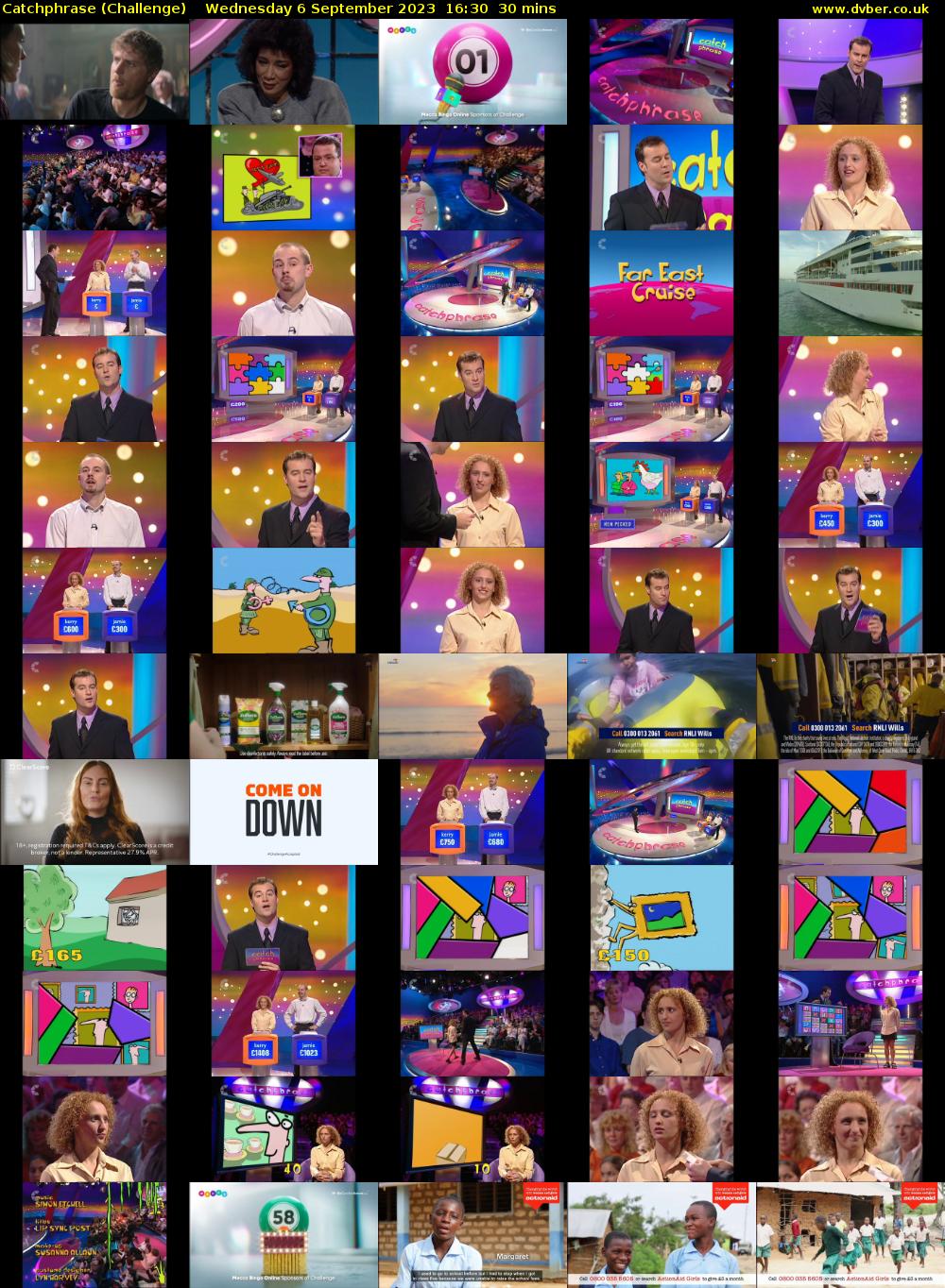 Catchphrase (Challenge) Wednesday 6 September 2023 16:30 - 17:00