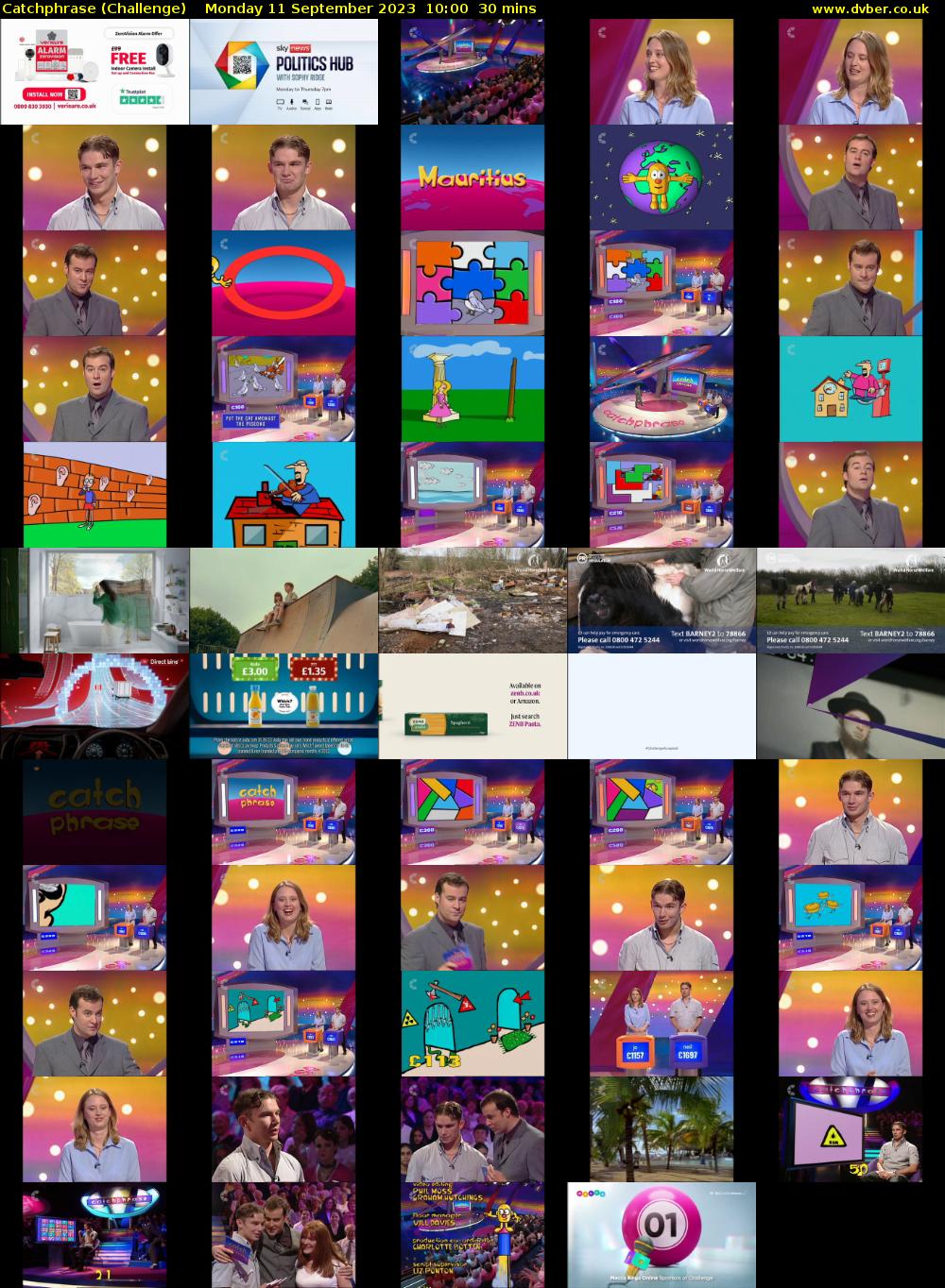 Catchphrase (Challenge) Monday 11 September 2023 10:00 - 10:30