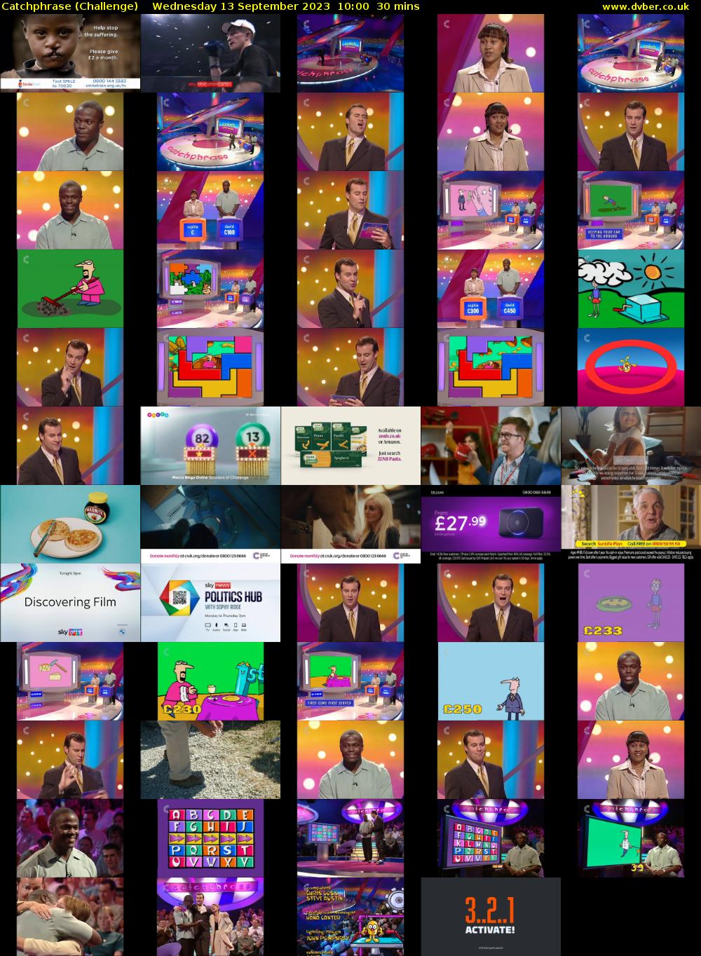 Catchphrase (Challenge) Wednesday 13 September 2023 10:00 - 10:30