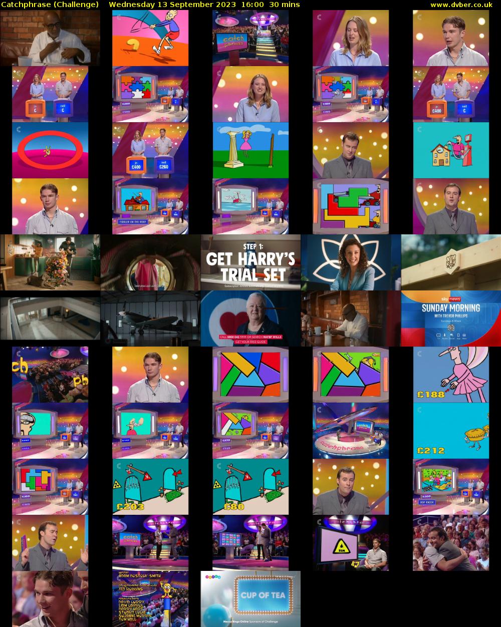 Catchphrase (Challenge) Wednesday 13 September 2023 16:00 - 16:30