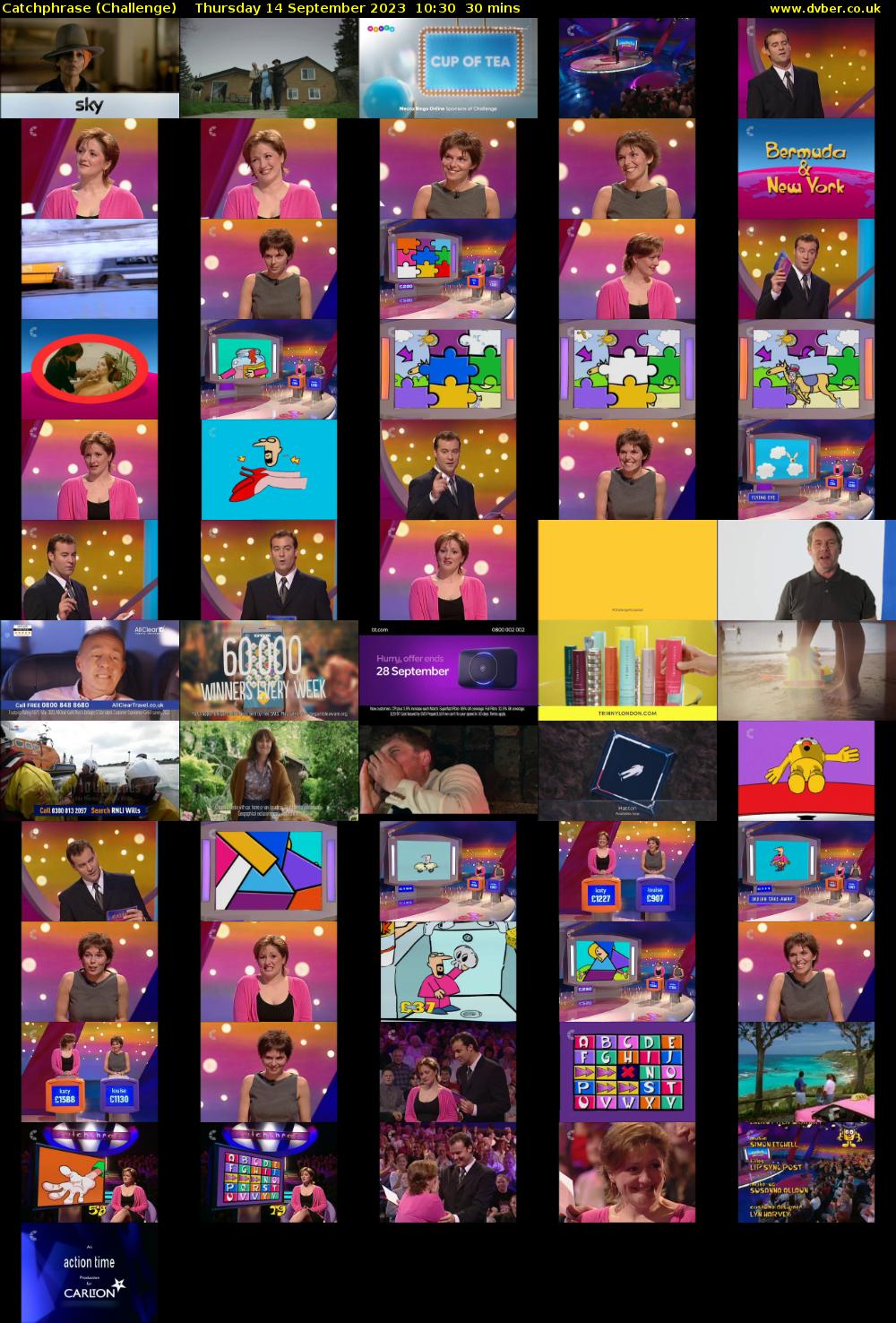 Catchphrase (Challenge) Thursday 14 September 2023 10:30 - 11:00