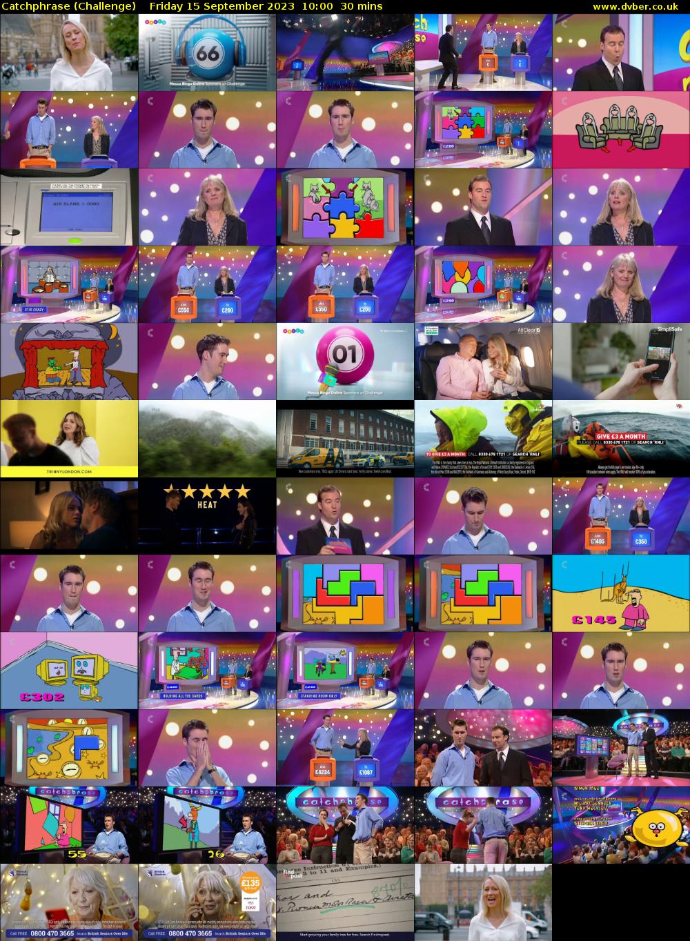 Catchphrase (Challenge) Friday 15 September 2023 10:00 - 10:30