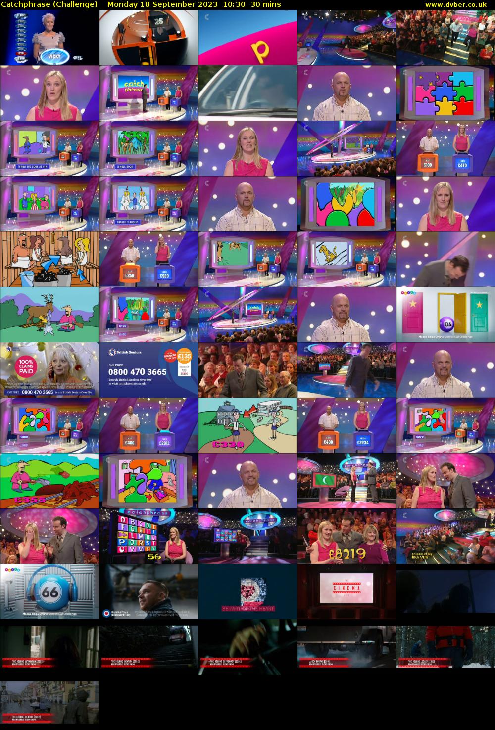 Catchphrase (Challenge) Monday 18 September 2023 10:30 - 11:00