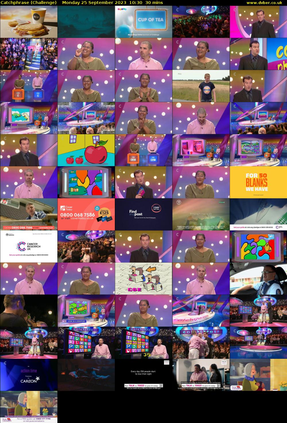 Catchphrase (Challenge) Monday 25 September 2023 10:30 - 11:00