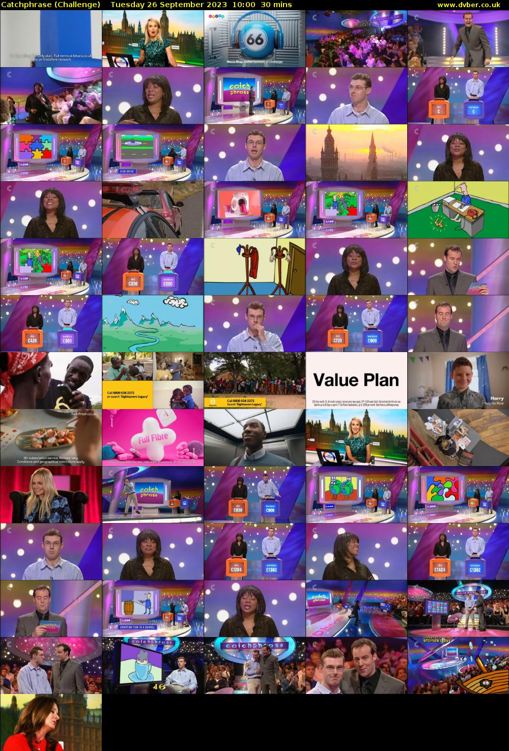 Catchphrase (Challenge) Tuesday 26 September 2023 10:00 - 10:30