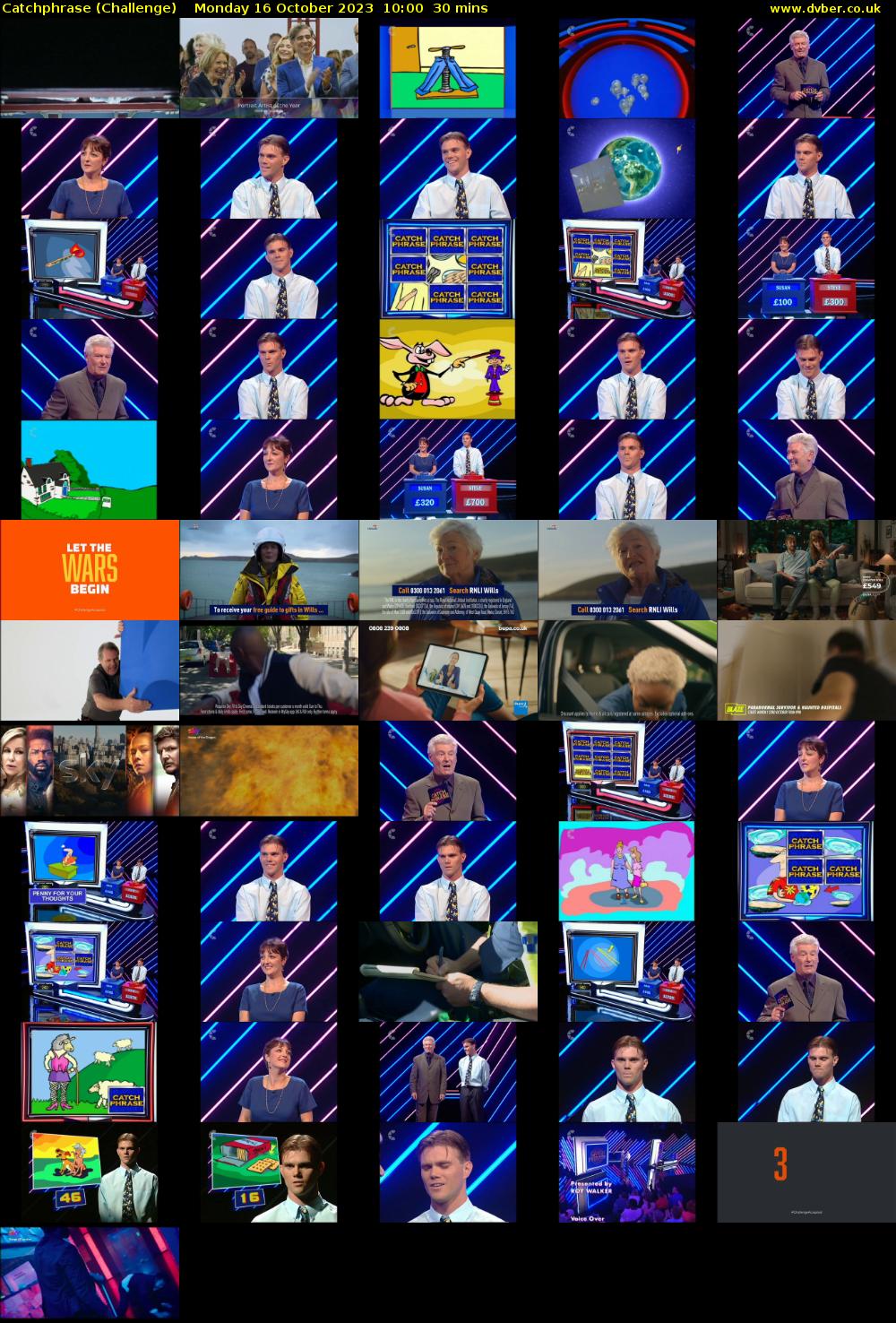 Catchphrase (Challenge) Monday 16 October 2023 10:00 - 10:30