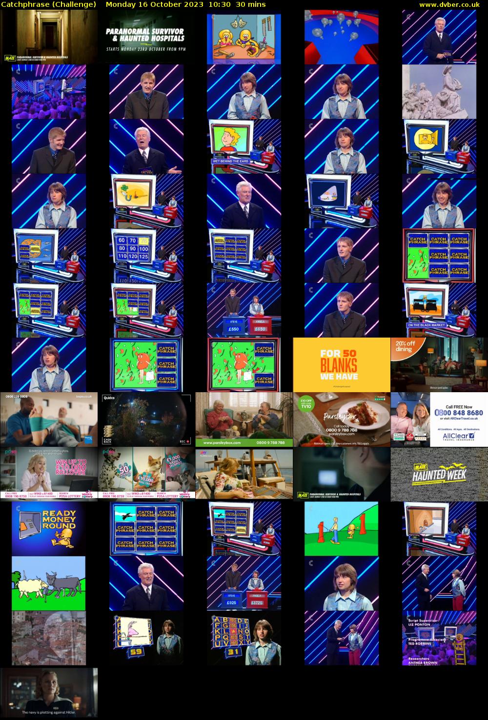 Catchphrase (Challenge) Monday 16 October 2023 10:30 - 11:00