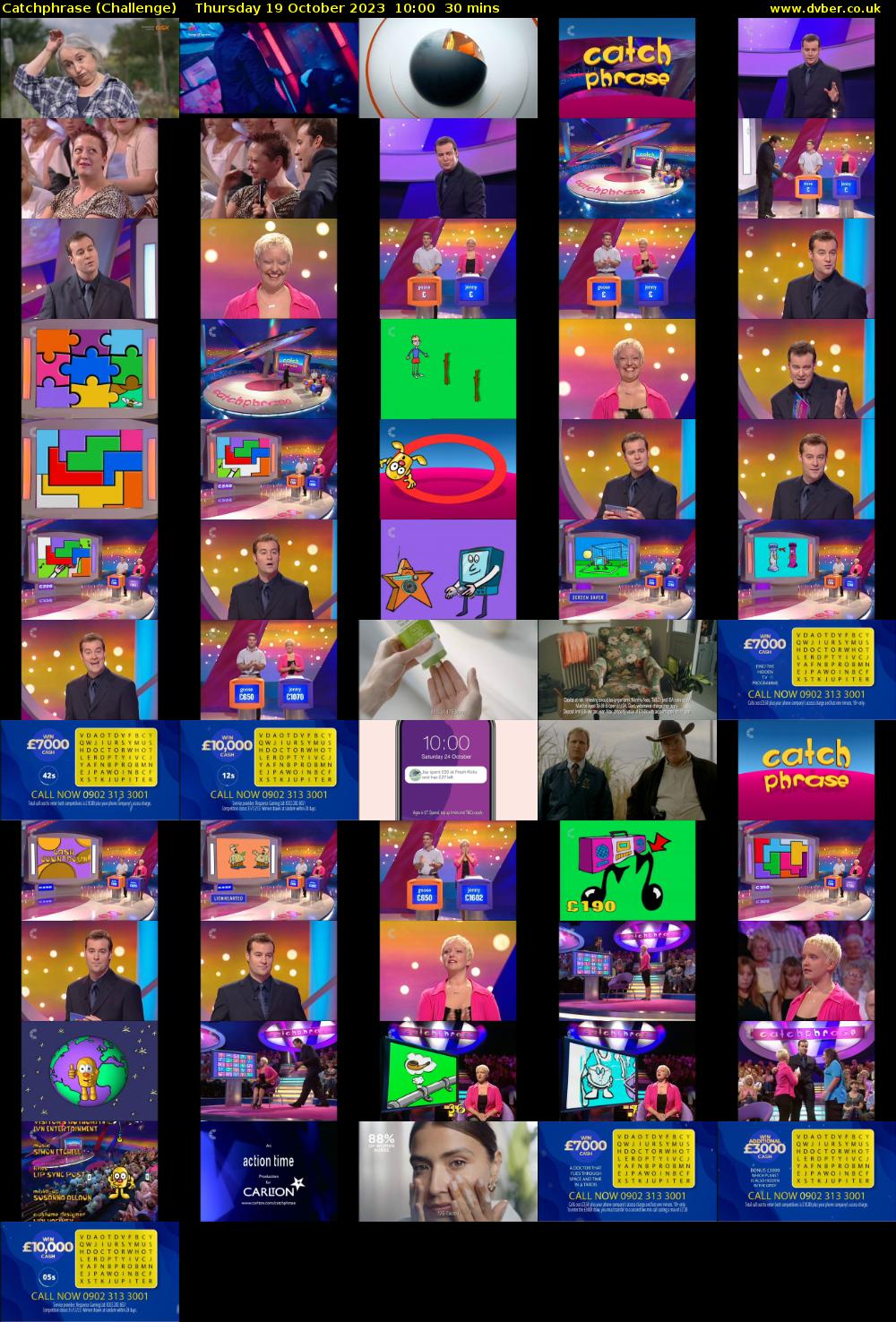 Catchphrase (Challenge) Thursday 19 October 2023 10:00 - 10:30